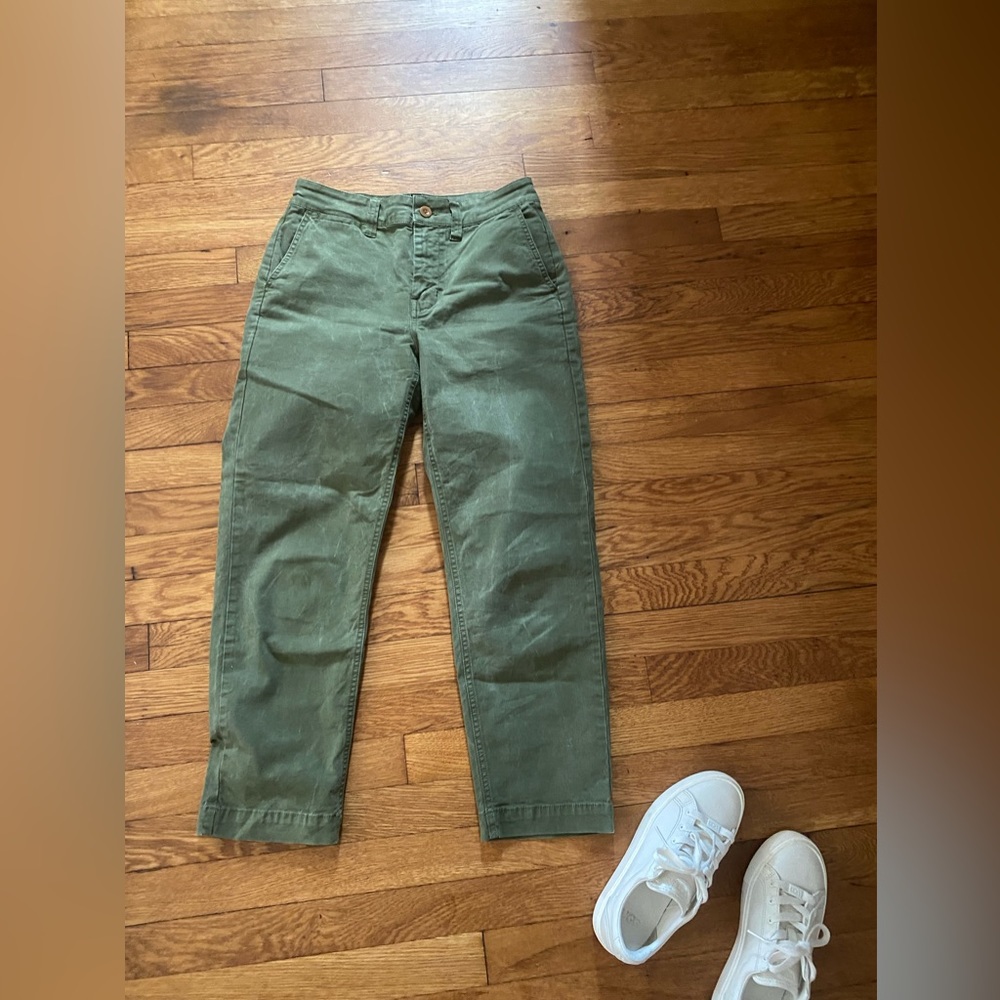 SOLD! Madewell army green cargo trouser